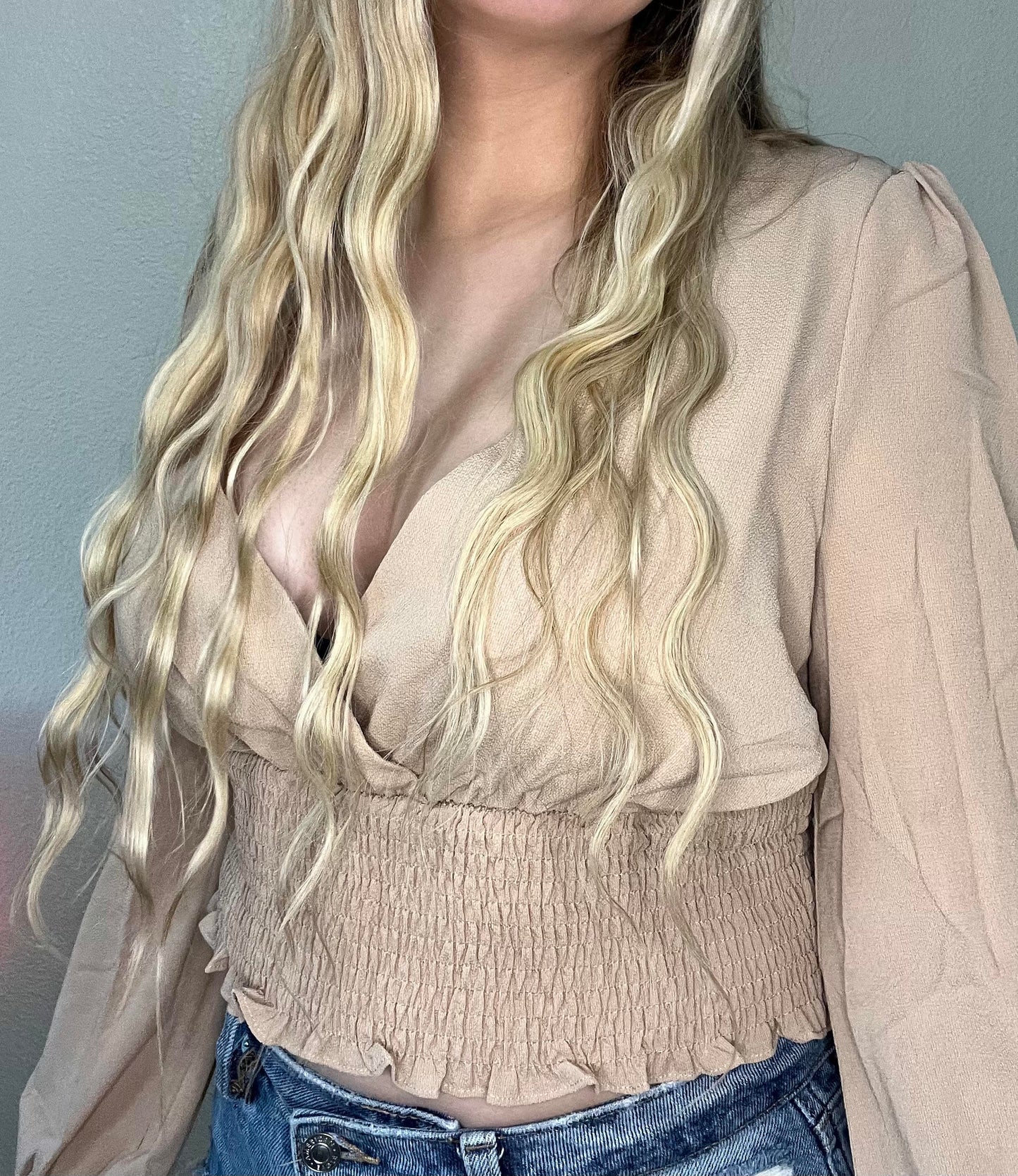 Casual Summer V-Neck Long Sleeve