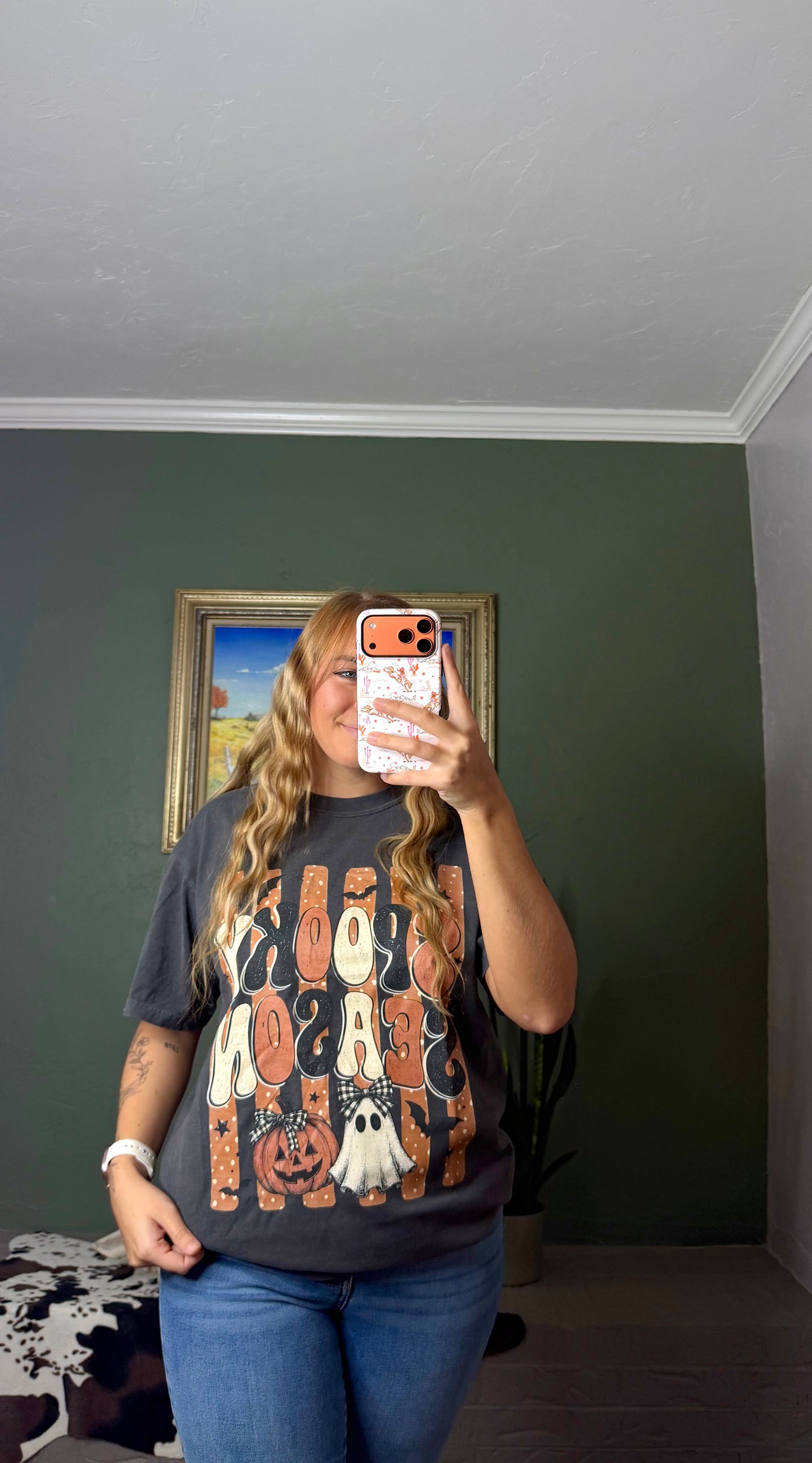 Comfort Colors Spooky Season Shirt, Halloween Shirt