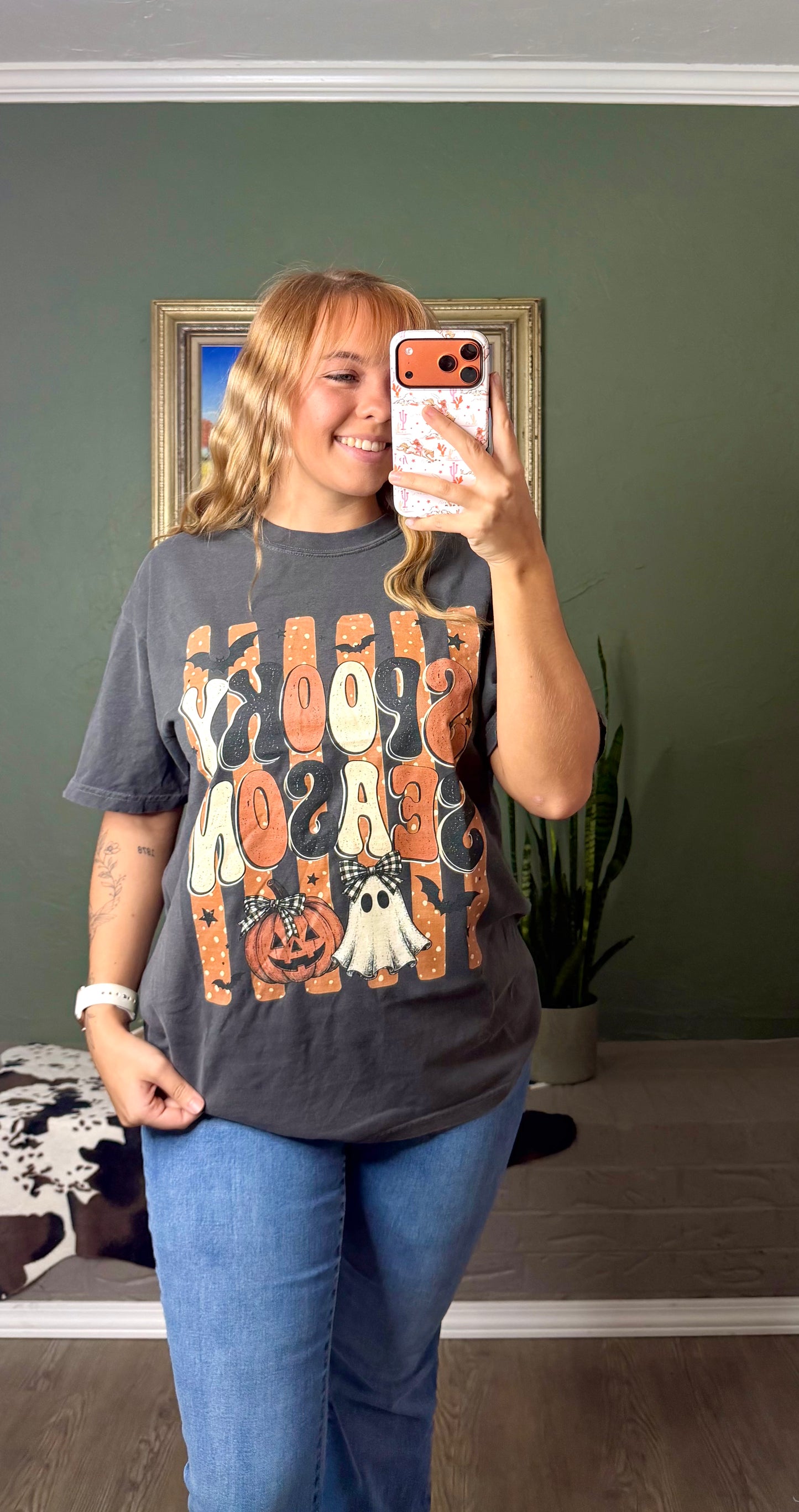 Comfort Colors Spooky Season Shirt, Halloween Shirt