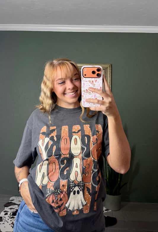Comfort Colors Spooky Season Shirt, Halloween Shirt