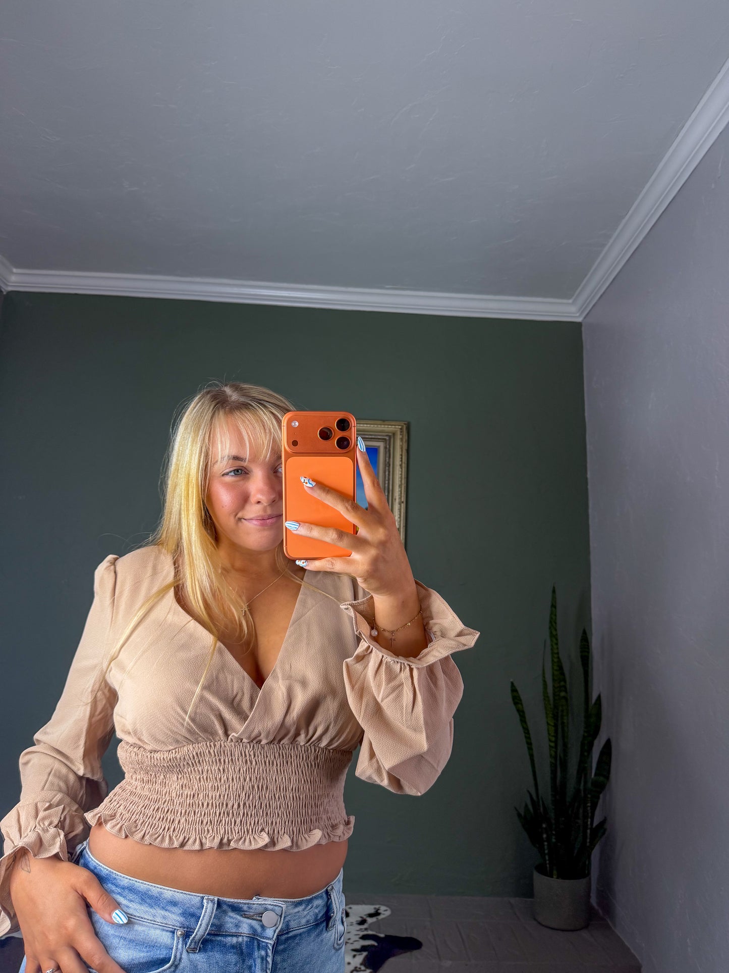 Casual Summer V-Neck Long Sleeve