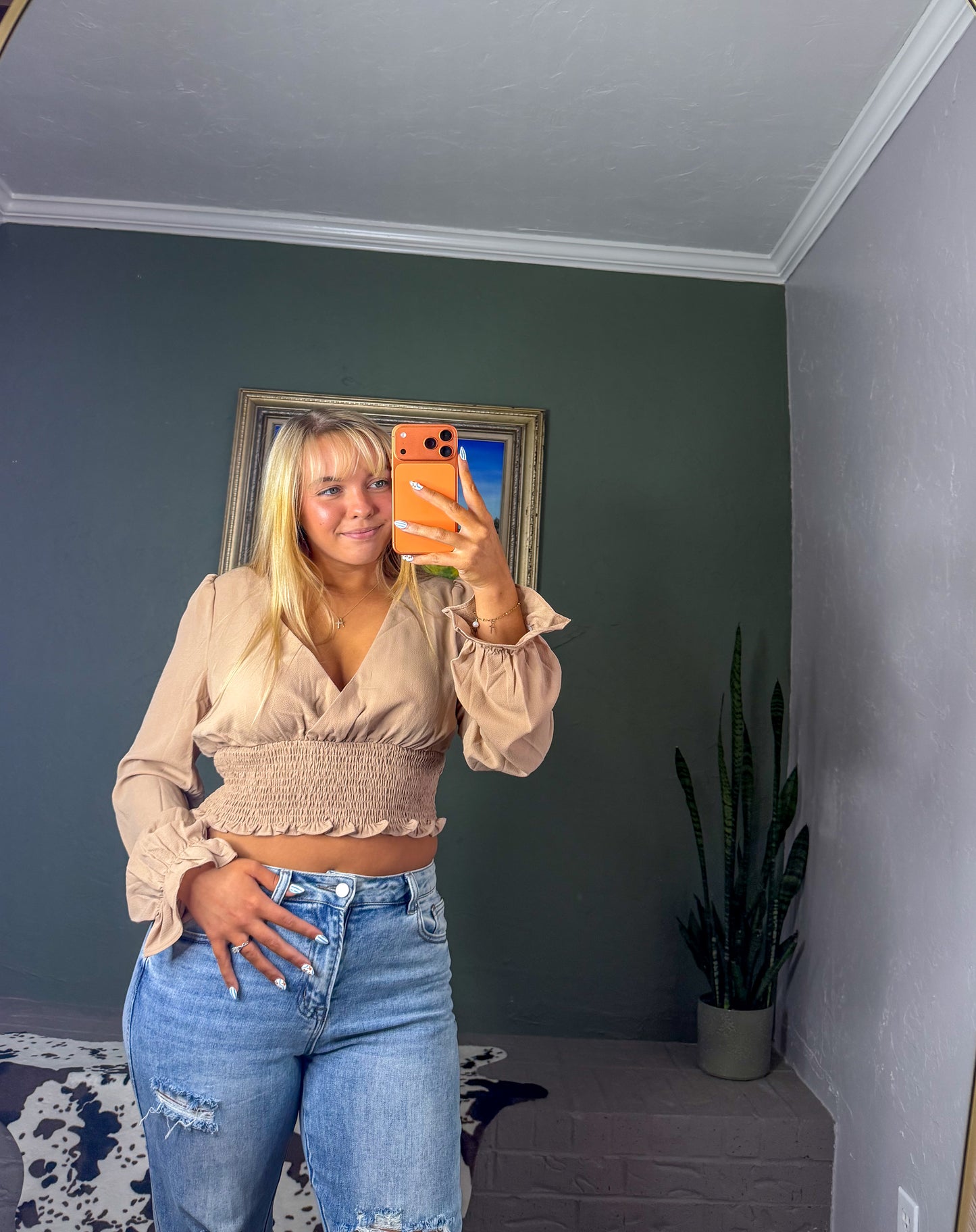 Casual Summer V-Neck Long Sleeve