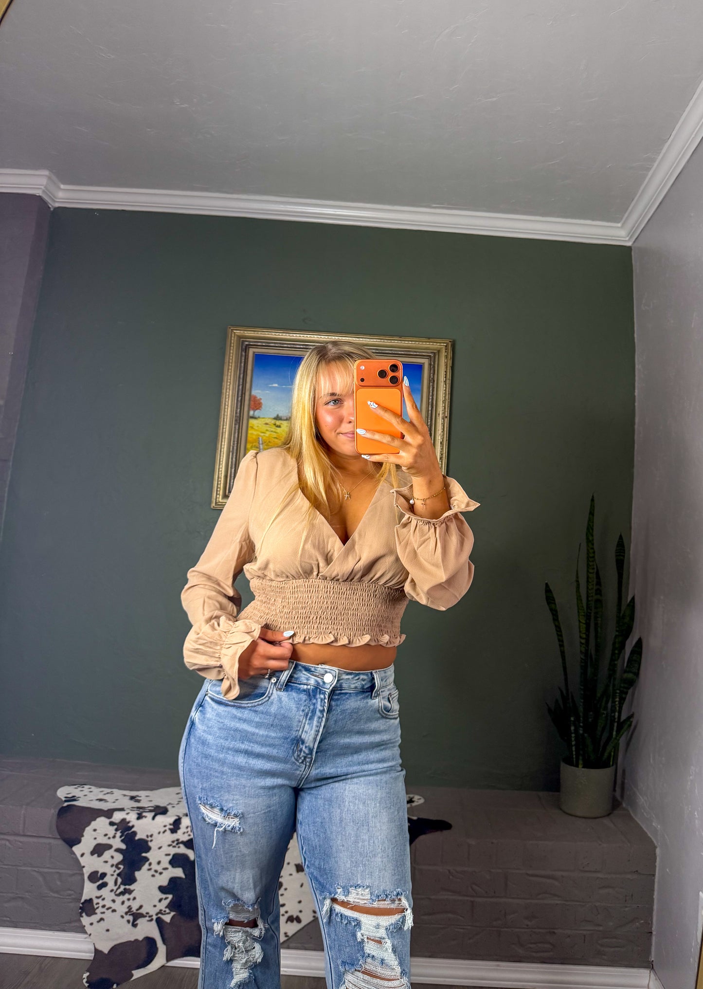 Casual Summer V-Neck Long Sleeve