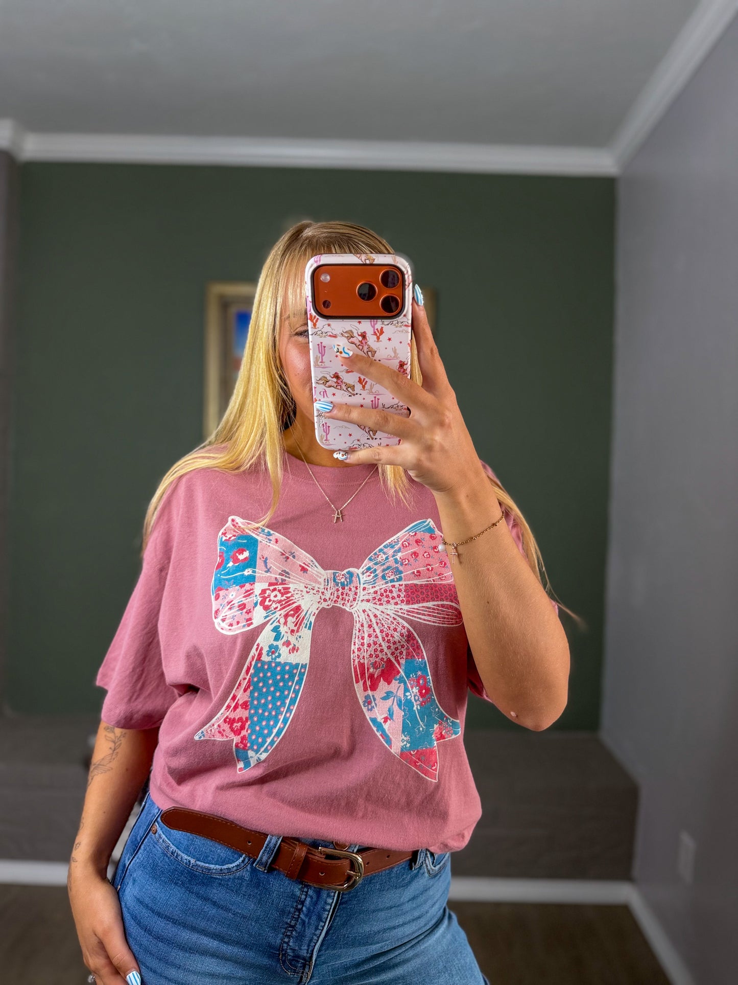 Quilted Bow Crop Top