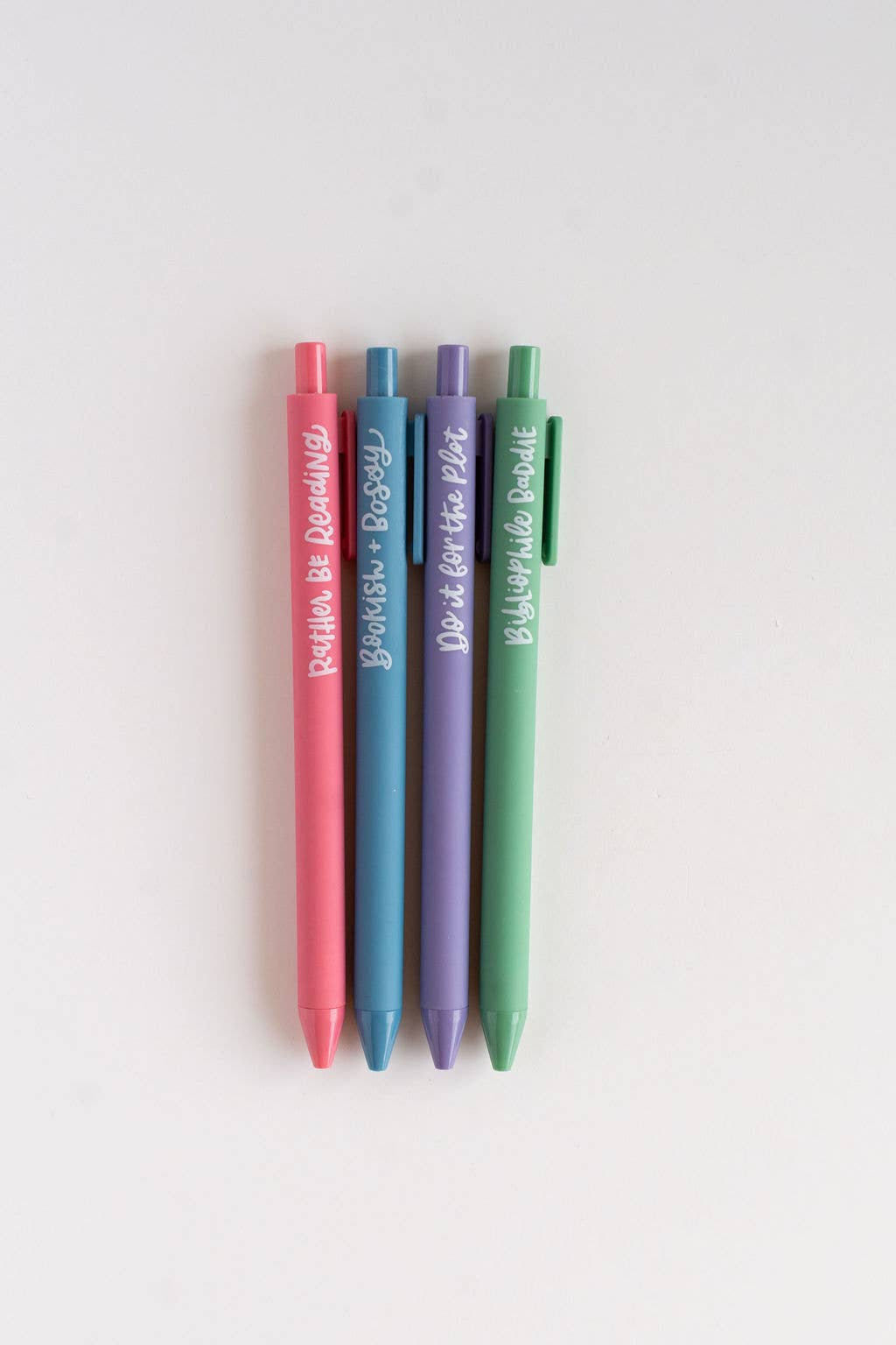 Bookish Babe Reading Jotter Colored Gel Pen Gift Set of 4