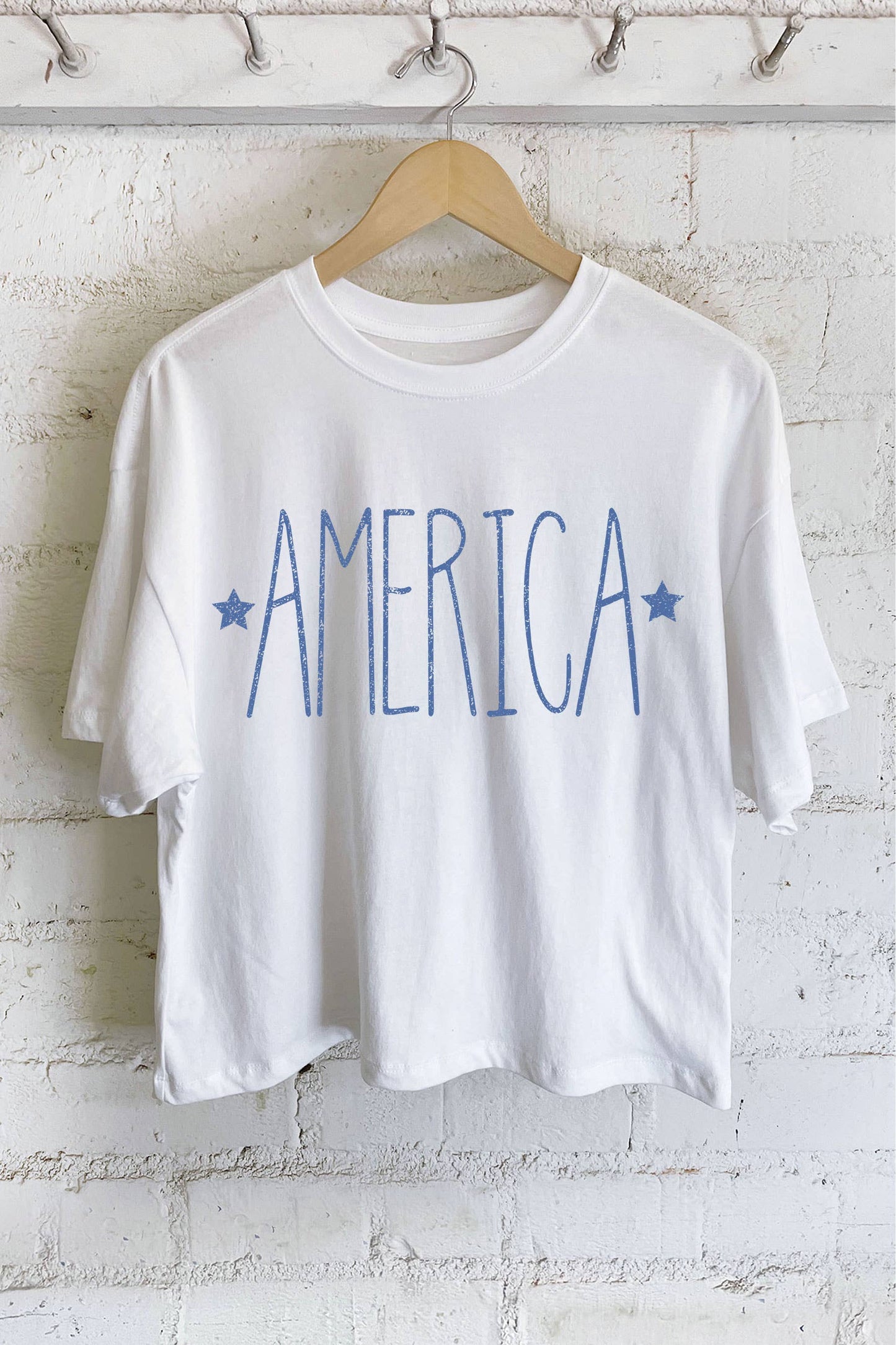 America Stars Crop Top